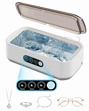 Smart Ultrasonic Jewelry Cleaner - Powerful Portable Ultrasonic Cleaner for G...