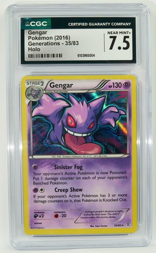 Gengar graded CGC 7.5 for sale on eBay
