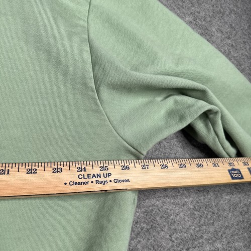 Oakley Hoodie Mens XL Green Y2K Embroidered Center Logo Spellout Heavyweight - Picture 6 of 8