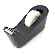 Scotch Tape Weighted Desktop Dispenser C18 Black with 1 x 19mm x 33m Magic Roll