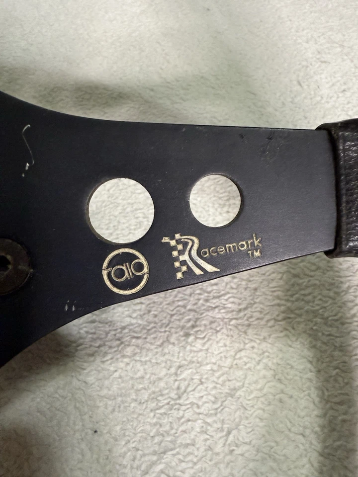 Volante Raid Racemark vintage 355 mm cuero negro y buje Porsche 914 72-76 Foto 3 de 4