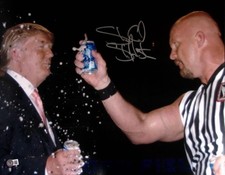 Stone Cold Steve Austin Signed 16x20 Photo BAS COA WWE Donald Trump Picture Auto