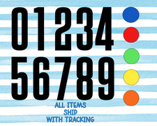 Race Numbers Die Cut Vinyl Decal 72 Race Numbers Die Cut Vinyl Decal 72