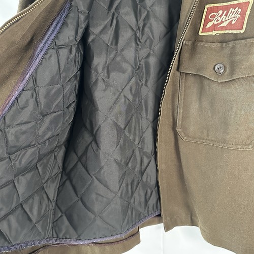 Vintage Schlitz Caris-Morgen Wool Men's Delivery Driver Jacket with Liner - Picture 4 of 16