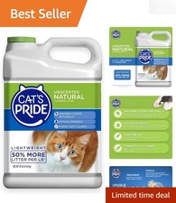Natural Lightweight Cat Litter - Powerful Odor Control - Unscented, 10 Pounds