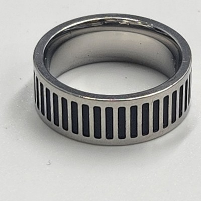 Unisex Edelstahl Ring Größe R - Minimalistisches Silberband - Comfort Fit Daumen