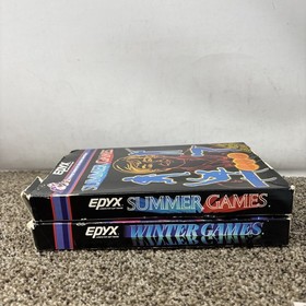 Atari 2600 Summer Games And Winter Games Lot CIB TESTED