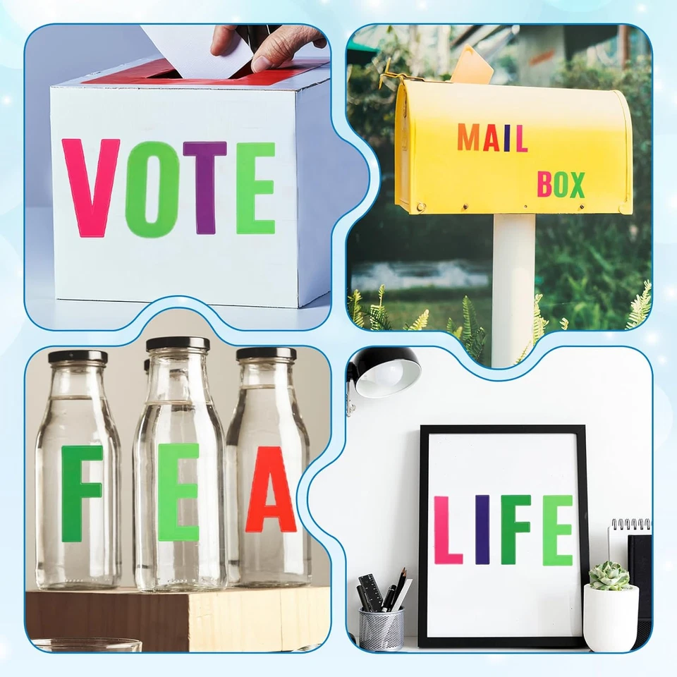 102PCS Large Letter Stickers 4 Inch Alphabet Letter Bulletin Board Letters Self - Image 3 of 4