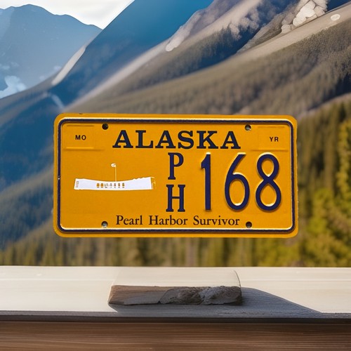 Alaska Pearl Harbor Survivor license plate # 168