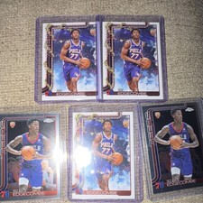 Topps VJ Edgecombe Philadelphia 76ers Rookie NBA 2024-25 Chrome Card Lot 5