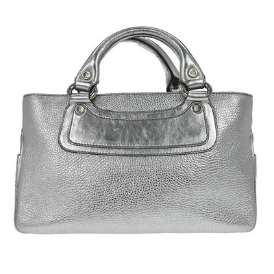 Celine Metallic Silver Leather Boogie Bag Handbag WC-BB-0038 146231