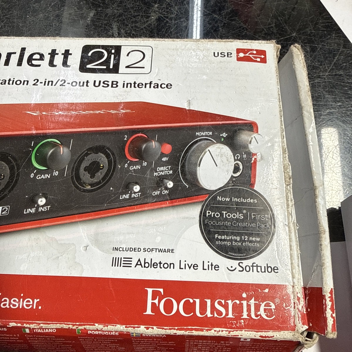 【中古】Focusrite Scarlett (2i2 2nd Gen) Focusrite Scarlett 2i2 2nd Gen USB Audio Interface Studio
