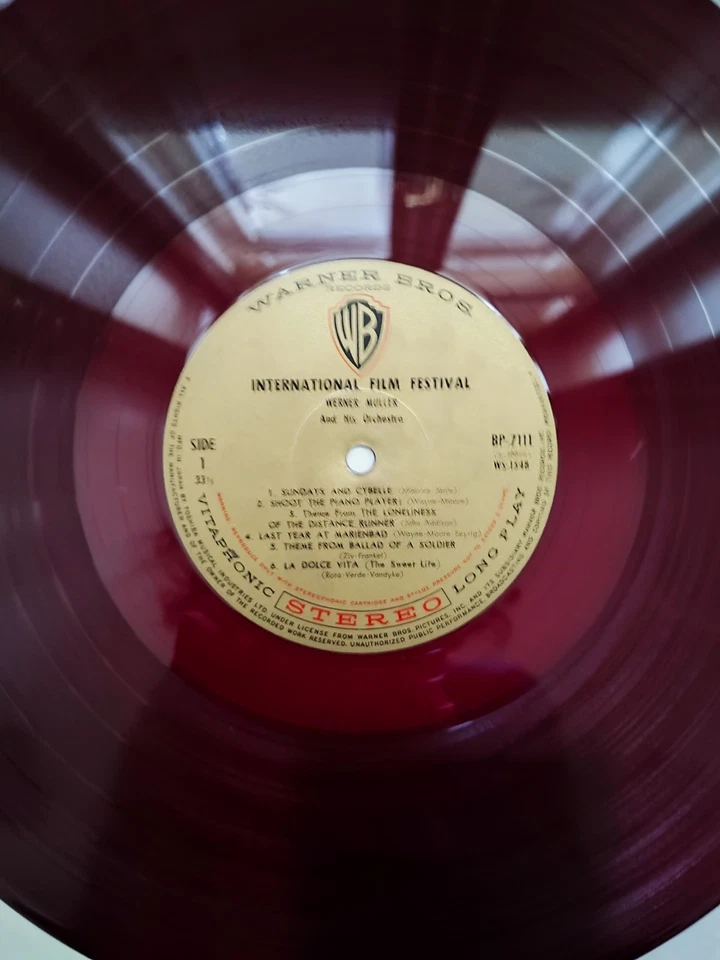 Werner Müller And His Orchestra Japan Pressung 1964 International Film Festival - Bild 4 von 4