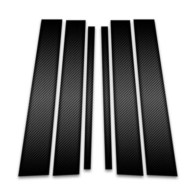 6pc Carbon Fiber Pillar Post Covers for 2003-2009 Toyota 4Runner