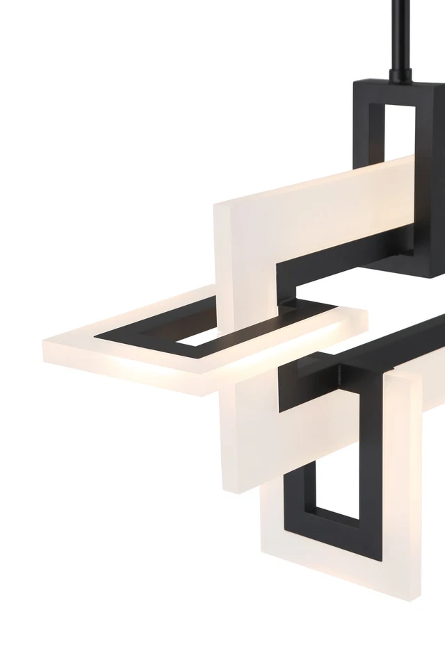 Линейная люстра Eurofase Lighting 45718 Inizio 33 дюйма Вт - черная - Изображение 2 из 4