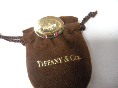 Pennzoil oil & gas awards pin by Tiffany & Co 18k gold on sterling  w/ pouch