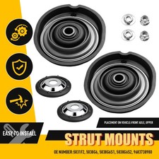 2x Top Strut Mountings Front for Peugeot 2008 I CU 208 I CA CC 301 12-22 5038.G6