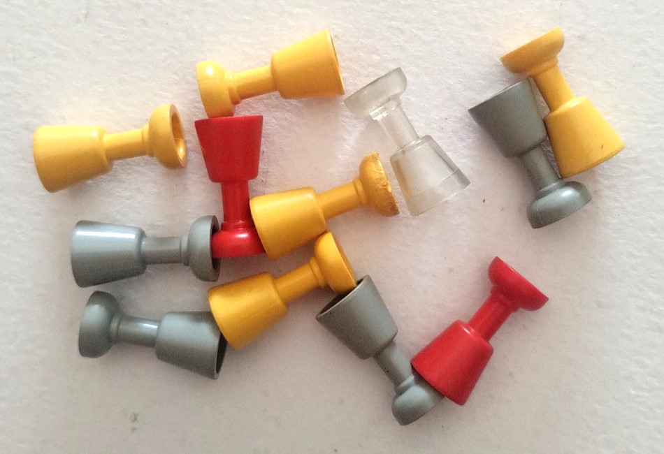 Lego 12x Calici Vari Colori Mixed Colours Chalices Vintage Accessori MiniFigure