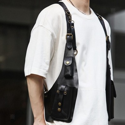 Steampunk Schulter Gurt Tasche Anti Diebstahl Robust Geldbörse Tasche Holster für