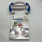 Nintendo Wii Mario Kart with GameStop Blue and White Steering Wheel