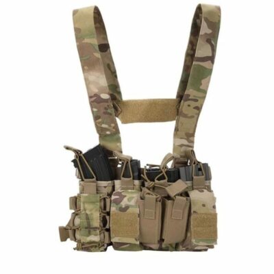 Sirius Survival Tactical Chest Rig with 4 Molle Pouches - Tactical ...