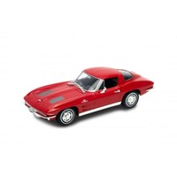 Welly 24073 Chevrolet Corvette Sting Ray (C2) Rot 1963 MaßStab 1:24 Modellauto