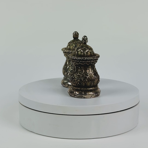 Pair Of Vintage Christian Lacroix France, Silver Plated Salt & Pepper Shakers - Video 1 of 1