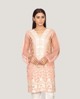 NWT ITTEHAD Formal Embroidered Kurti Size M Pakistani Designer JOFA SAFINAZ