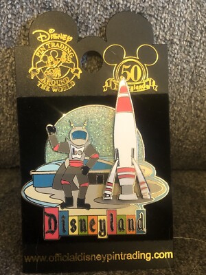 Disney Disneyland 50th Retro Collection Pin Rocket to the Moon