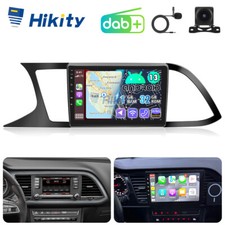 DAB+ Android 15 CarPlay Autoradio Für Seat Leon 5F GPS Navi WiFi RDS BT +Kamera