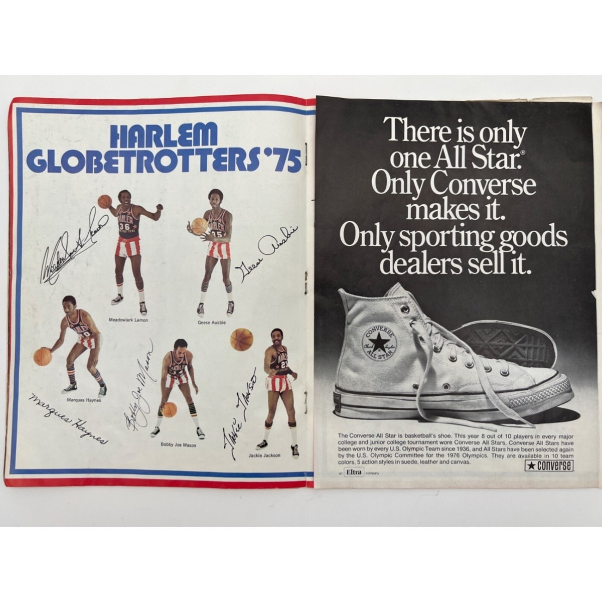 Programme Show Harlem Globetrotters – Wembley 1975 – Vintage – Rare