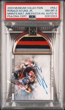 2023 Ronald Acuña Jr MMNTS MAT JMB AU PATCH Museum Collection 14/15 PSA/DNA 8/10