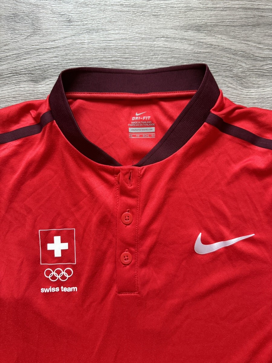Nike Court Polo T-shirt Swiss Team Olympic Game Rio 2016 Nike Court Polo T-shirt Swiss Team Olympic Game Rio 2016