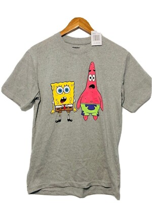 Sponge Bob Square Pants & Patrick Medium Mens T-Shirt Nickelodeon Tee Shirt