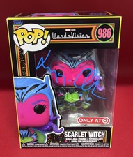 ELIZABETH OLSEN SIGNED WANDAVISION SCARLET WITCH BLACKLIGHT FUNKO POP BECKETT 2