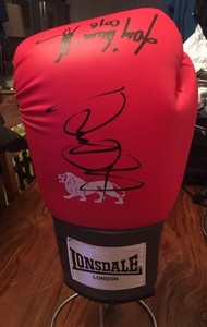 tony bellew signed glove