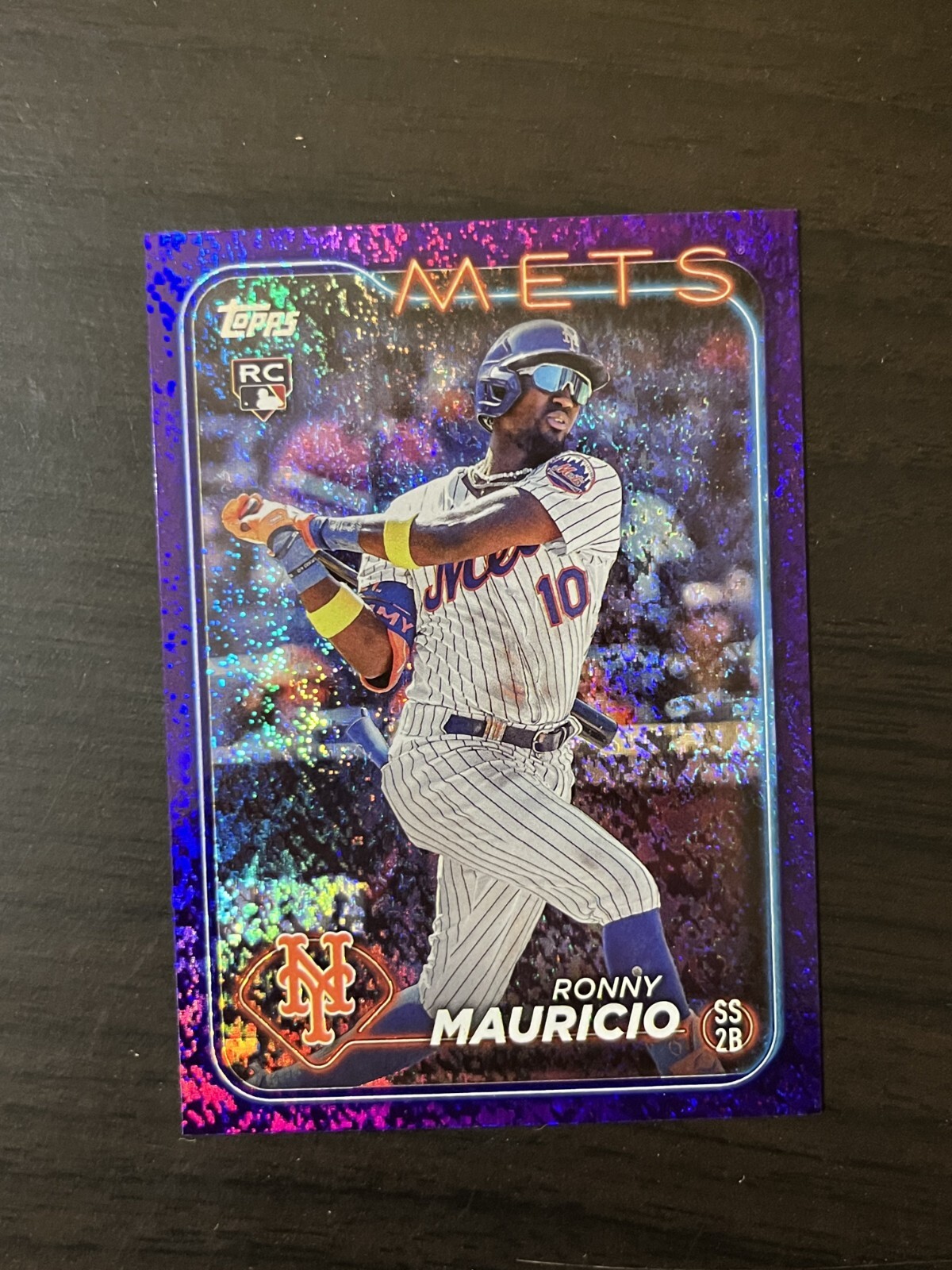 Ronny Mauricio 2024 Topps Series 1 Rookie Purple Holo Foilboard /799 #224 RC SP