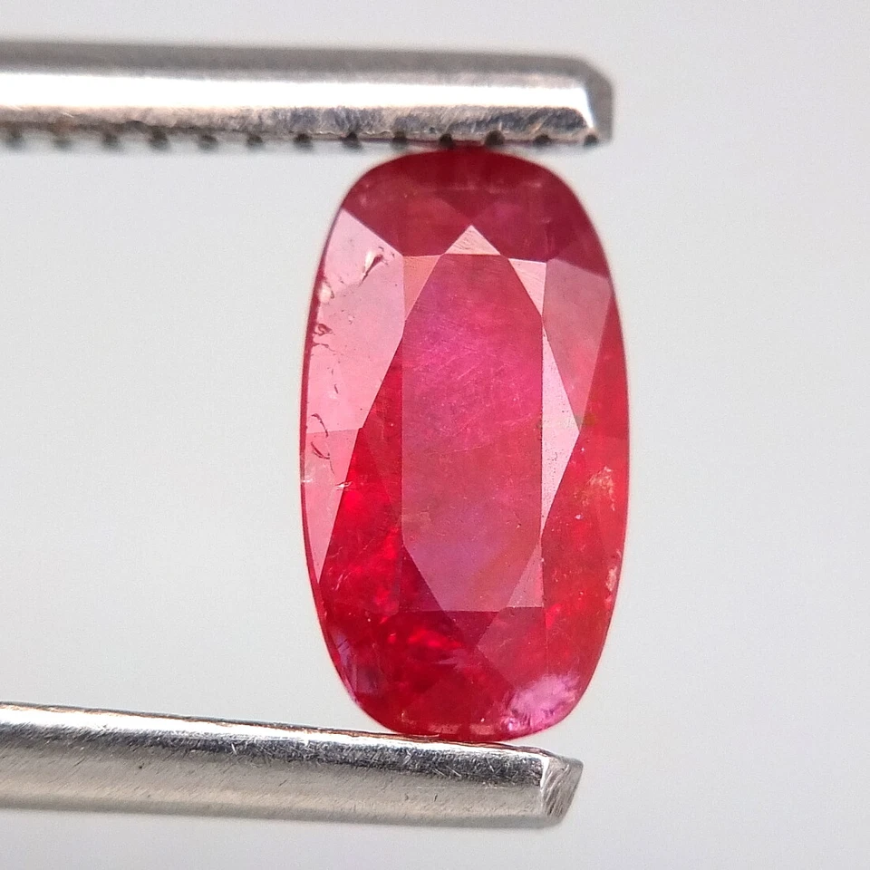 SHOLA Echt GLC Zertifiziert 1,08 Ct Natürlicher Unbehandelt Rot Rubin Mosambik - Bild 3 von 4