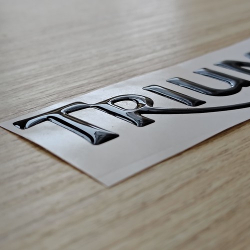 Adesivo resinato 3D Triumph nero. - Foto 6 di 7