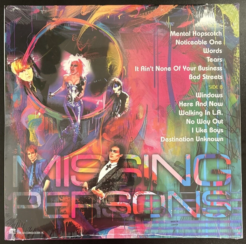 MISSING PERSONS LIVE IN SANTA CLARITA BLUE VINYL LP LIMITED TO 500 SEALED MINT - Image 2 of 2