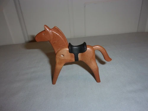Playmobil Horse - Vtg Brown Geobra - Western Cowboys West Animals