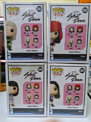 Funko Pop ブラックピンク ジェニーリサ Jisoo Rose 4パック Funko BLACKPINK POP! Rocks Jisoo, Jennie, Rose & Lisa Vinyl Figure