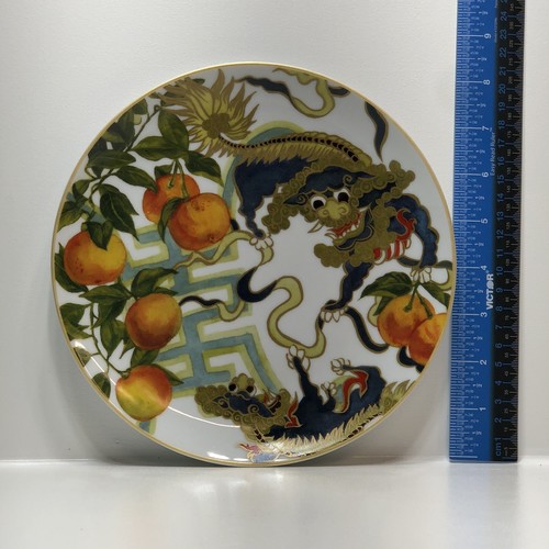 Williams Sonoma Lunar New Year New Moon Salad Plate Mandarin Foo Dog - Picture 4 of 5