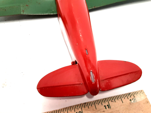 Vintage Wyandotte Tin Plane To Restore 9-1/4" Long x 12-3/4" Wing Span - Picture 3 of 10