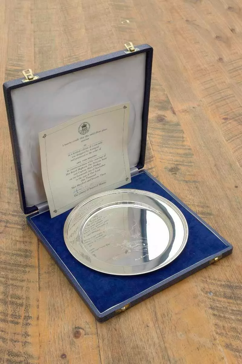 Solid silver hotsell plate