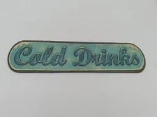 Open Road Brands Tin Sign Cold Drinks