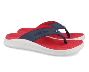 skechers sandals mens red