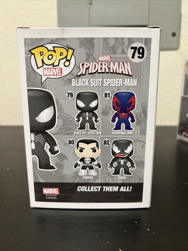 Funko Pop! Traje Negro Marvel Spider-Man #79 Walgreens Exclusivo con Protector - Imagen 3 de 9