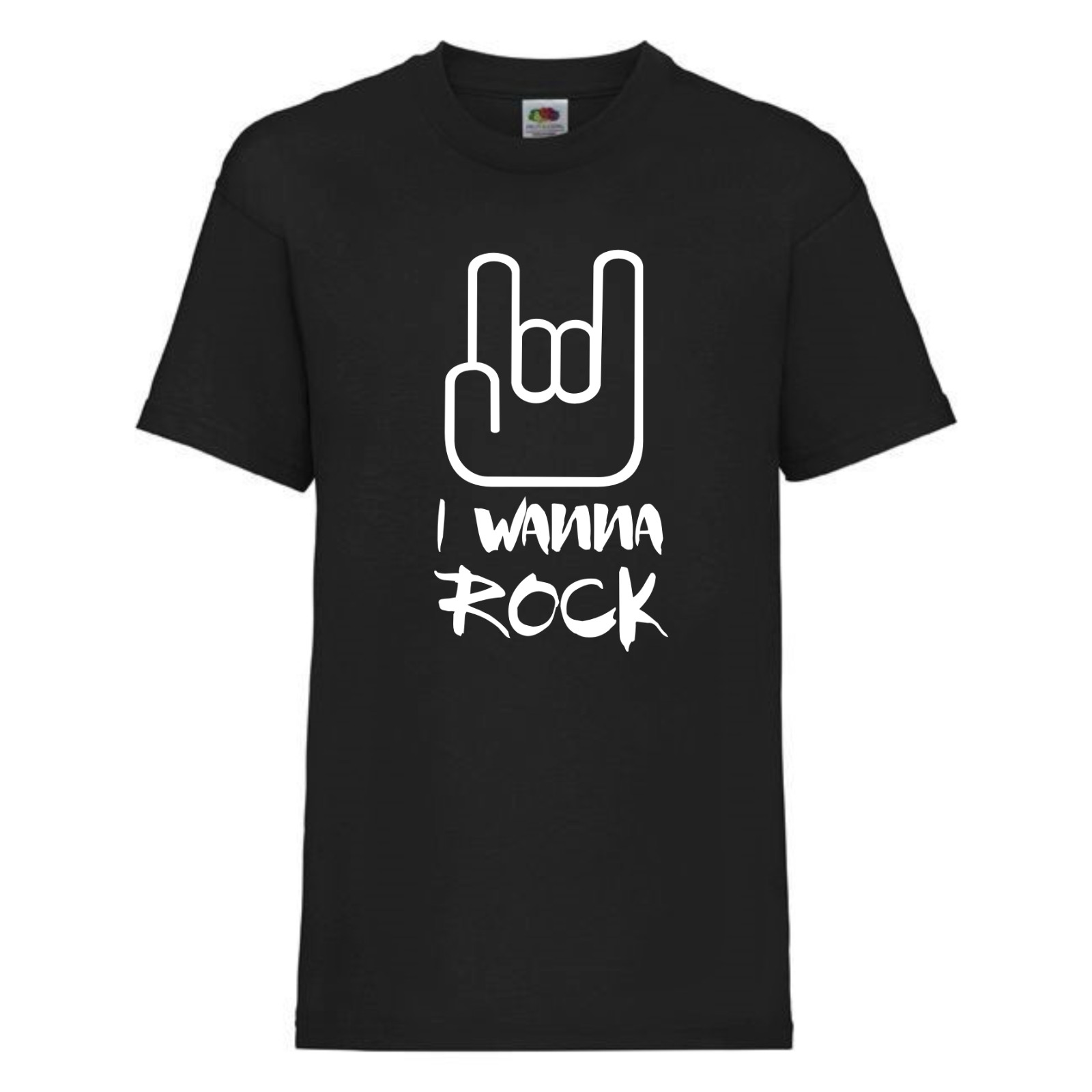 Camiseta de música rock fresca para niños/bebés - I Wanna Rock - rockero, regalo de cumpleaños