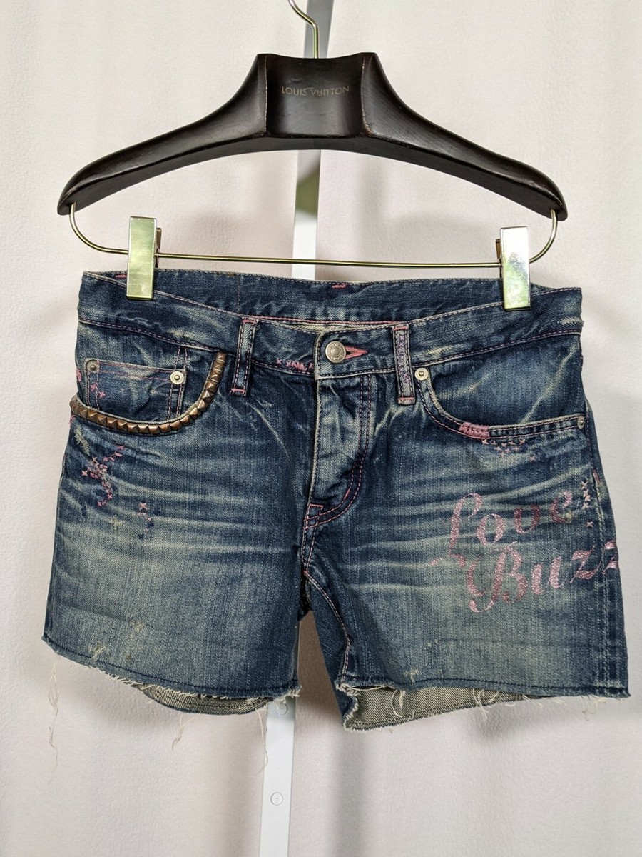 Hysteric Glamour Love Buzz Embroidered Studded Stonewash Hysteric Glamour Love Buzz Embroidered Studded Stonewash